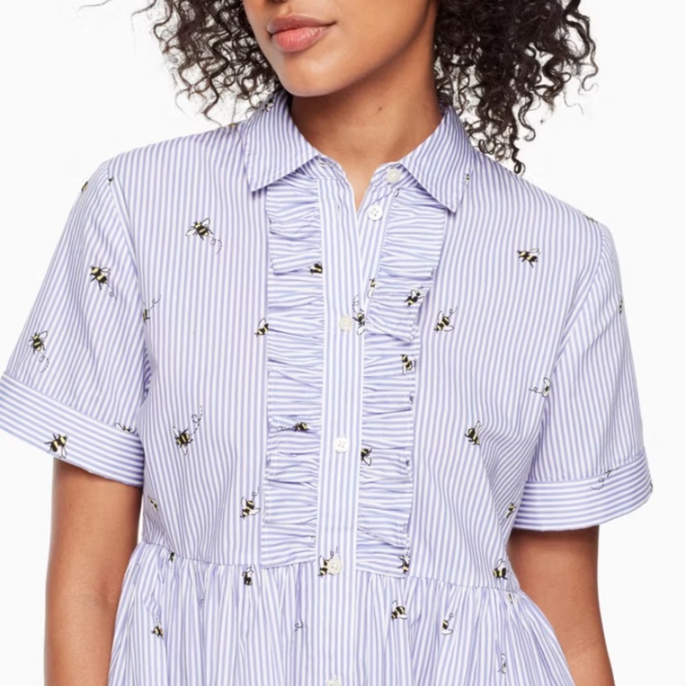 Kate Spade Abuzz Poplin Dress | Size M